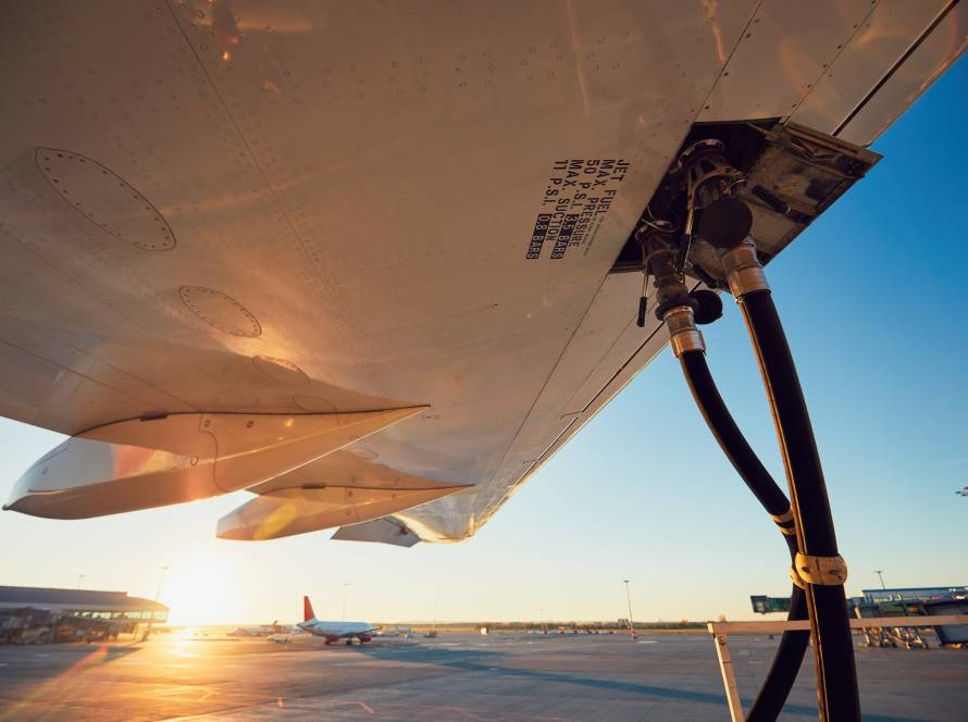 Refueling of the airplane